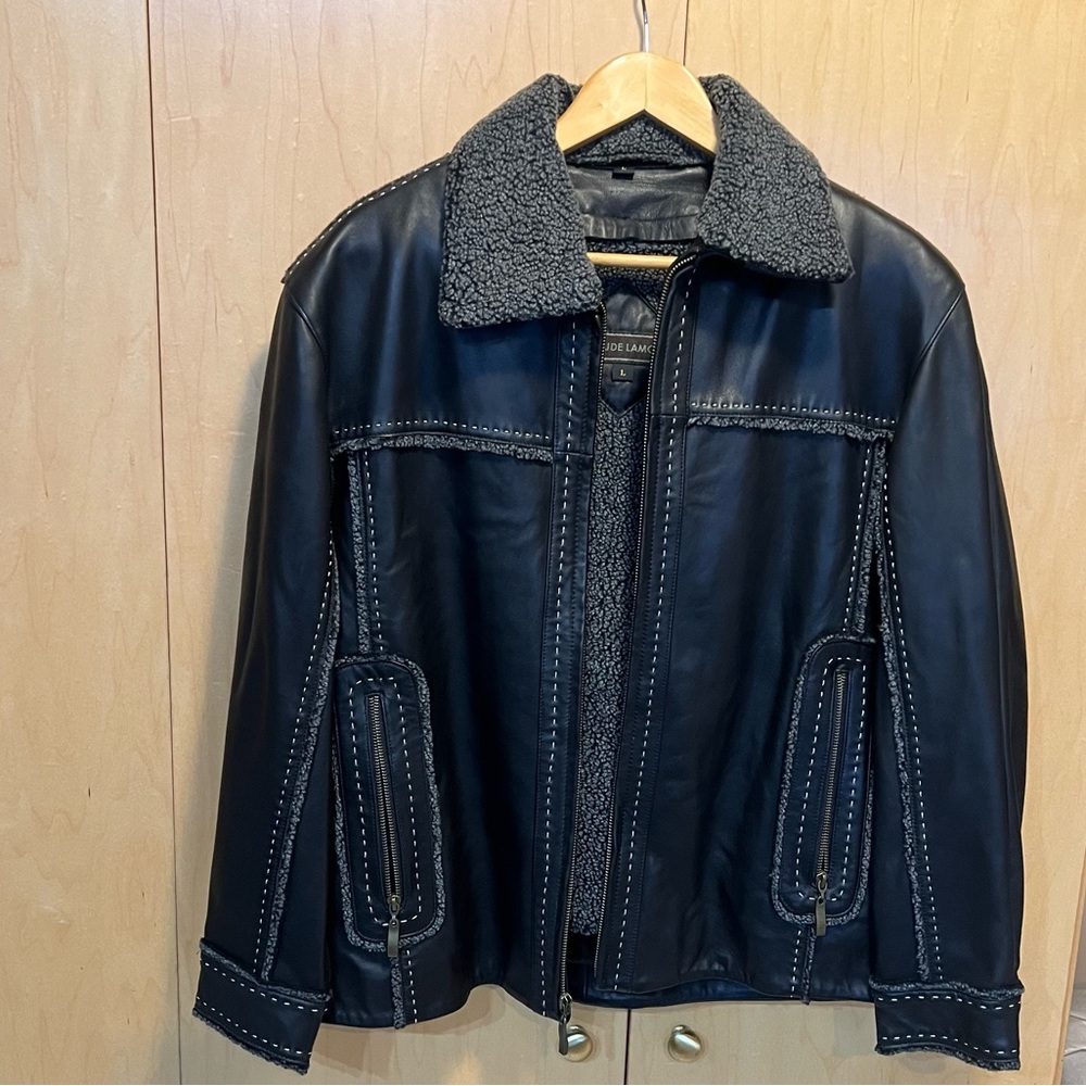 Claude Lamont vintage jacket with removable collar size L